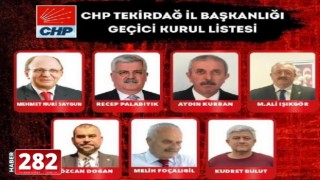 CHP TEKİRDAĞ İL BAŞKANI MEHMET NURİ SAYGUN OLDU!