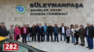 SÜLEYMANPAŞA OTOBÜS TERMİNALİ BASIN MENSUPLARINA TANITILDI