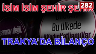 İŞTE TRAKYA'DA KATLEDİLEN KADINLARIN SAYISI!