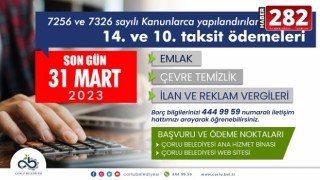 Yapılandırma Ödemelerinde Son Gün 31 Mart