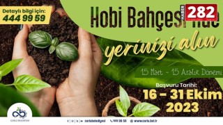 Hobi Bahçeleri İçin Ön Talep Başvuruları Başladı