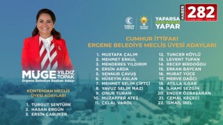 Cumhur İttifakı Ergene Belediye Başkan Adayı Müge YILDIZ TOPAK’ dan Meclis Üyesi Aday Listesi Açıklaması