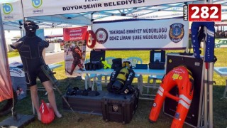 Tekirdağ'da denizden çıkarılan atıklar sergilendi