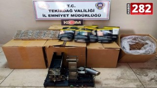 Tekirdağ'da kaçak sigara operasyonunda 3 gözaltı