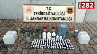 Tekirdağ'da sahte içki ele geçirildi