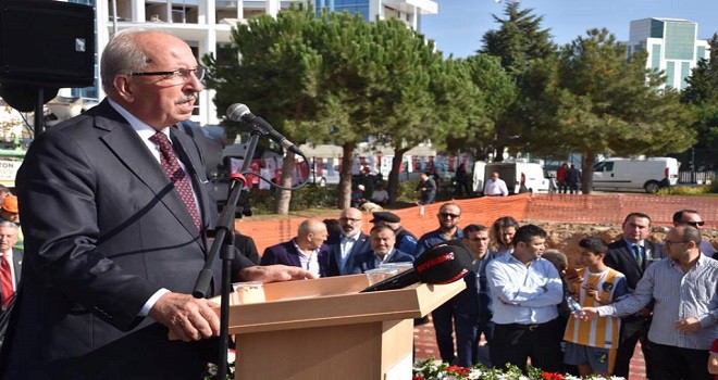 Başkan Kadir Albayrak Atatürk Evi Temel Atma Törenine Katıldı